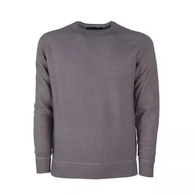 Shop Emilio Romanelli Elegant Gray Cashmere Crew Neck Sweater