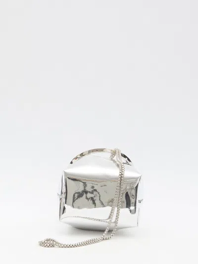 Shop Jimmy Choo Bon Bon Mini Bag In Silver