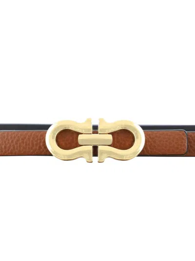 Shop Ferragamo Belts E Braces In Brown