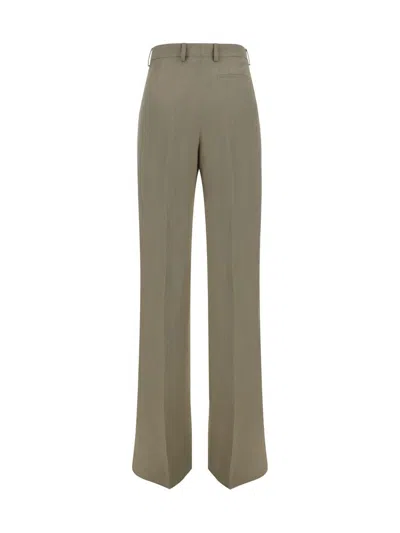 Shop Ferragamo Pants In Beige/khaki