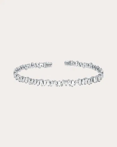 Shop Suzanne Kalan Women's Classic Diamond Cuff Bracelet In Silver