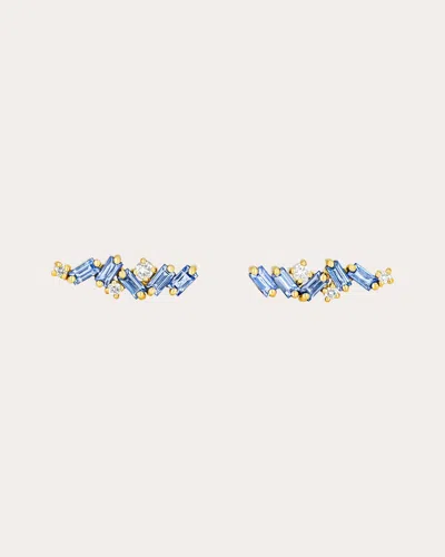 Shop Suzanne Kalan Women's Frenzy Light Blue Sapphire Stud Earrings