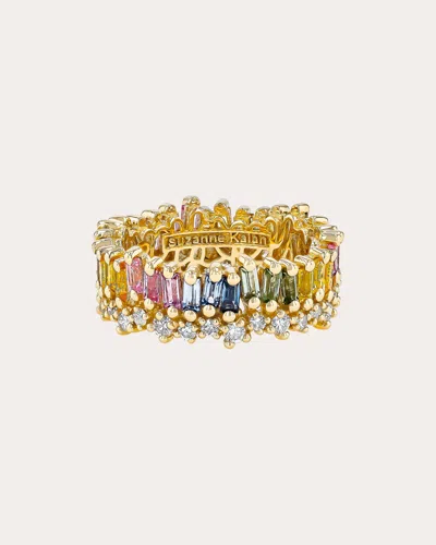 Suzanne Kalan Women's Short Stack 18k Gold Sapphire And Diamond Ring In Pastel Sapphire