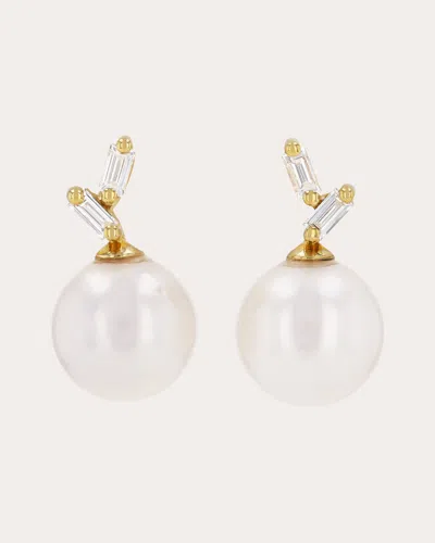 Shop Suzanne Kalan Women's Cultured Pearl Drop Earrings In Gold