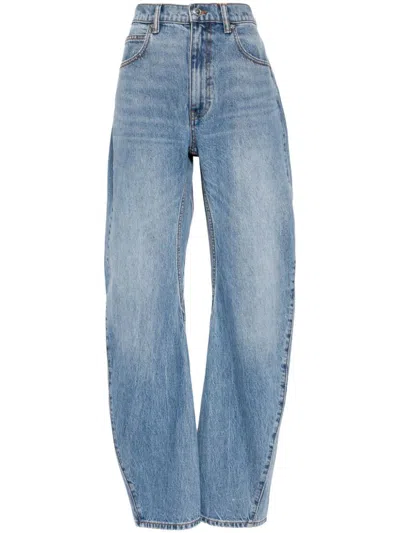 Shop Alexander Wang Straight Jeans In Blue