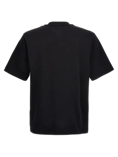 Shop Ami Alexandre Mattiussi Ami Paris T-shirt 'ami De Coeur' In Black