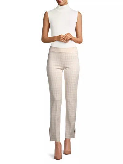 Shop Avenue Montaigne Gisela Slim-fit Pants In Scales In Multi