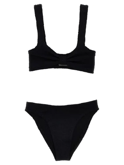 Shop Hunza G 'bonnie' Bikini Set In Black