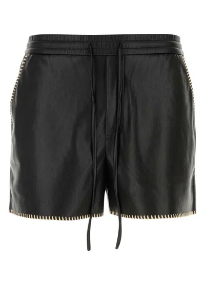 Shop Nanushka Shorts In Black