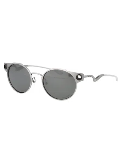 Shop Oakley Sunglasses In 604601 Satin Chrome