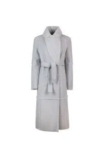 Shop Patrizia Pepe Coat In White