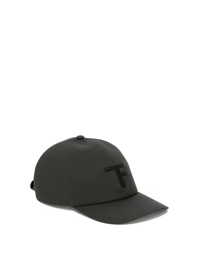Shop Tom Ford Baseball Cap With Logo In Grey