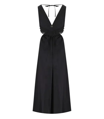 Shop Twinset Black Cut-out Dress