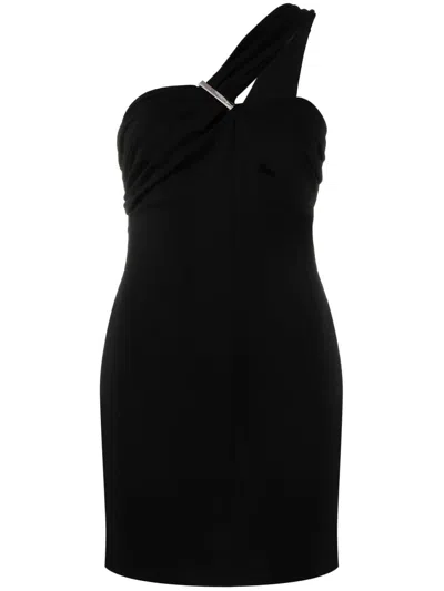 Shop Alyx 1017  9sm One-shoulder Minidress In Black