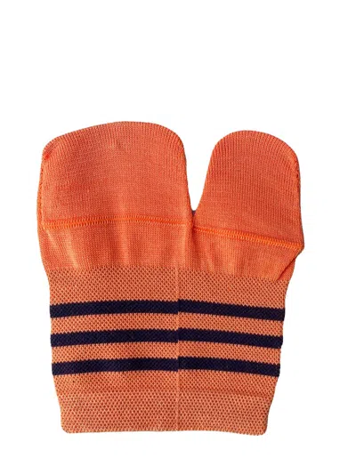 Shop Antipast Tabi Half Socks In Orange