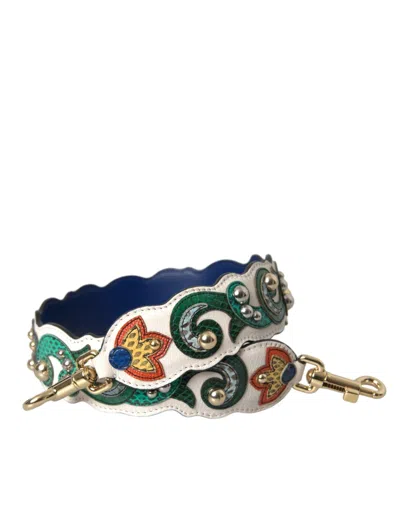 Shop Dolce & Gabbana White Leather Handbag Belt Accessory Shoulder Strap
