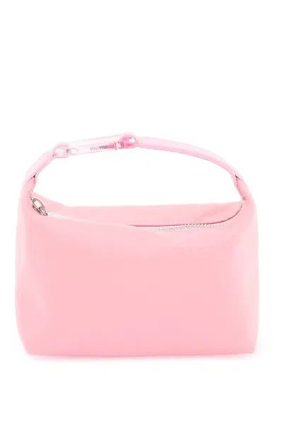 Shop Eéra Satin Mini Moon Bag In Viola