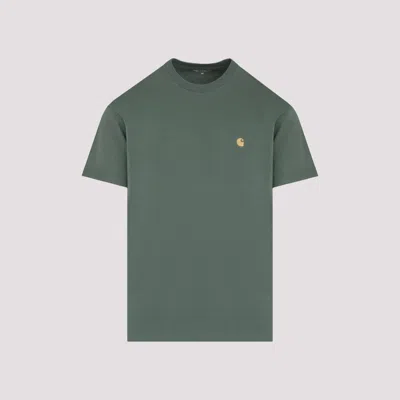 Shop Carhartt Green Cotton Chase T-shirt