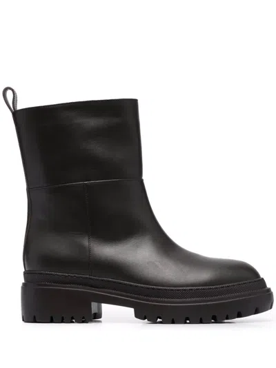 L&#039;AUTRE CHOSE ANKLE LEATHER BOOTS 