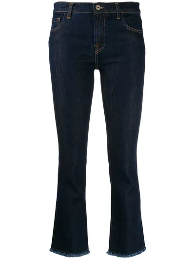 L&#039;autre Chose Cropped Slim-fit Jeans In Denim