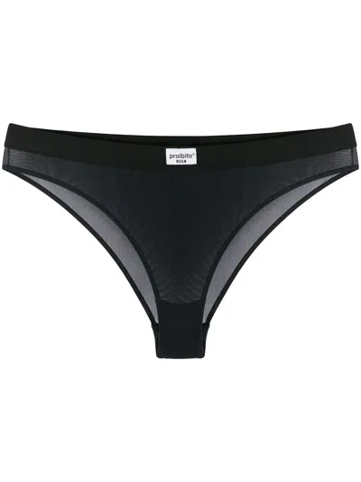 Shop Msgm Proibito Briefs In Black