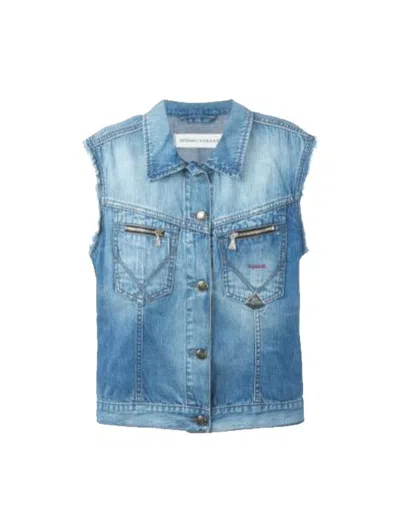 Shop P.a.r.o.s.h . Sleveless Denim Gilet