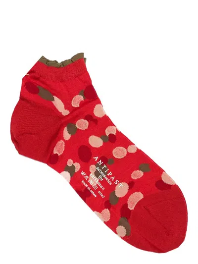 Shop Antipast Pois Short Socks In Red