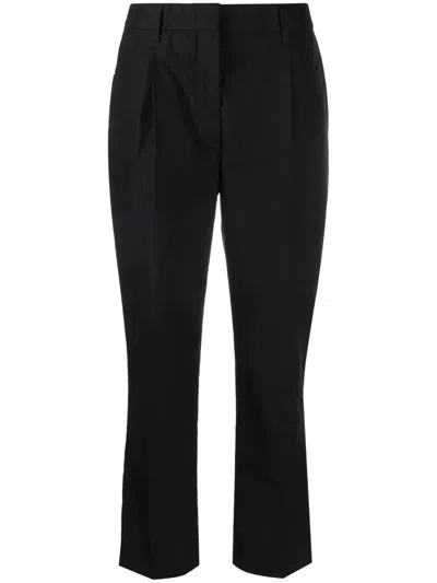 Shop Prada Panama Trousers In Black