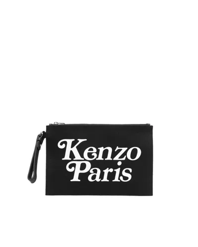 Shop Kenzo Clutch Bag In Black