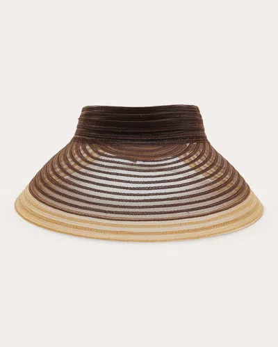 Eugenia Kim Trixie Visor In Chocolate/camel
