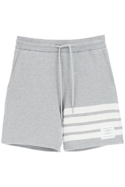 Shop Thom Browne 4-bar Shorts In Grigio