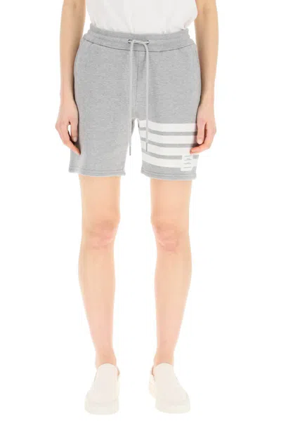 Shop Thom Browne 4-bar Shorts In Grigio