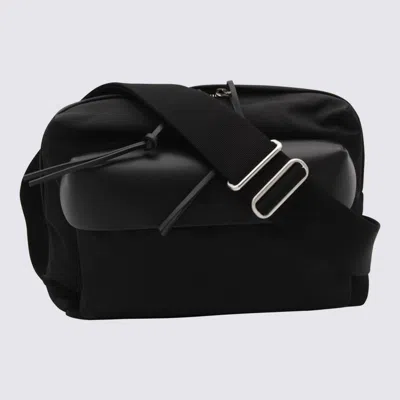Shop Jil Sander Black Leather Crossbody Bag
