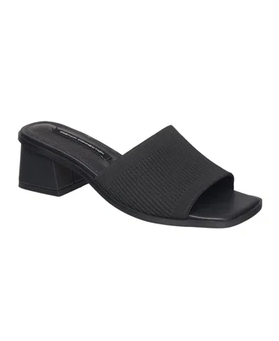 Shop French Connection Women's Sketch Flyknit Sandal In Black