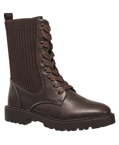 Shop French Connection Women's Lydell Combat Boot In Brown