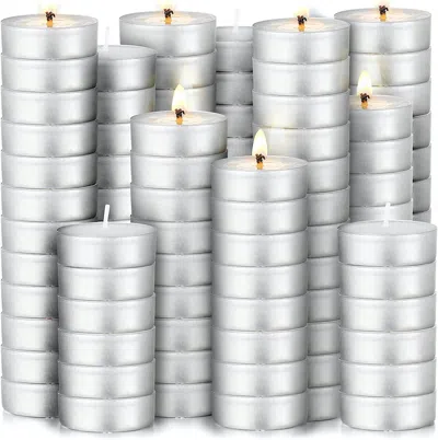 Zulay Kitchen Unscented Tea Light Candles (150 Pack)
