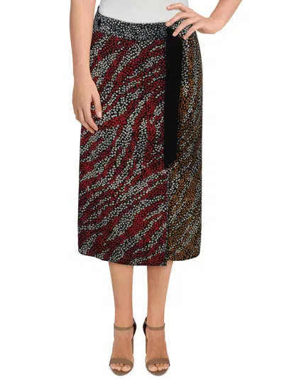 Shop Rag & Bone Colette Womens Silk Floral Wrap Skirt In Multi