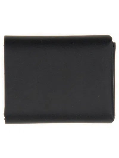 Shop Jil Sander Folding Card And Coin Purse In Black