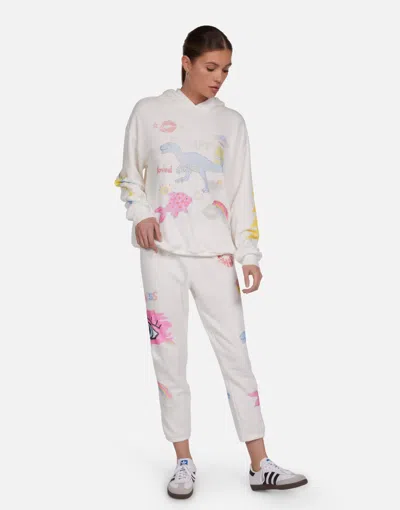 Lauren Moshi Harmony Dino Elements In Milk