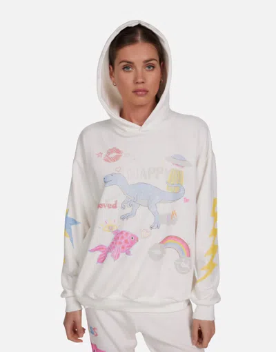 Lauren Moshi Harmony Dino Elements In Milk