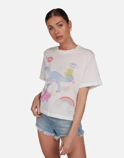 Lauren Moshi Rue Dino Elements In Milk