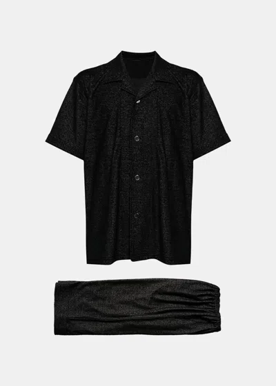 Shop Mastermind Japan Mastermind World Black Skull Lounge Set In Black/gray