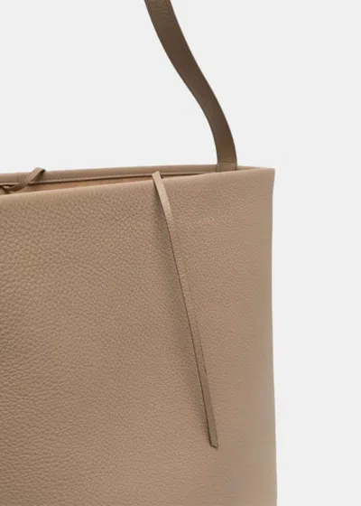 Shop The Row Dark Taupe Large N/s Park Tote In Dark Taupe Pld