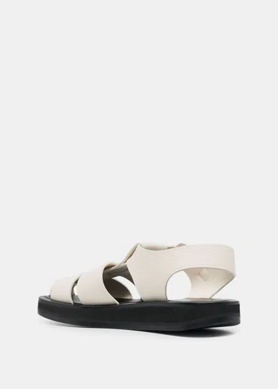 Shop The Row Ivory Fisherman Leather Sandals