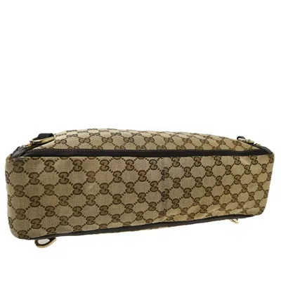 Shop Gucci Gg Pattern Beige Canvas Tote Bag ()