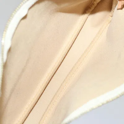 Pre-owned Louis Vuitton Pochette Accessoires White Canvas Clutch Bag ()