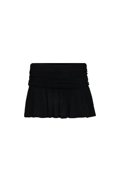 Shop Danielle Guizio Ny Asmara Skirt In Black