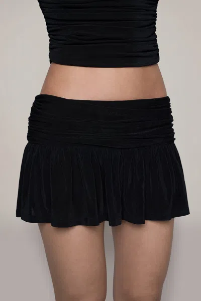 Shop Danielle Guizio Ny Asmara Skirt In Black