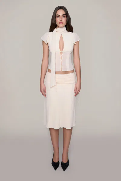 Shop Danielle Guizio Ny Ara Top In Cream