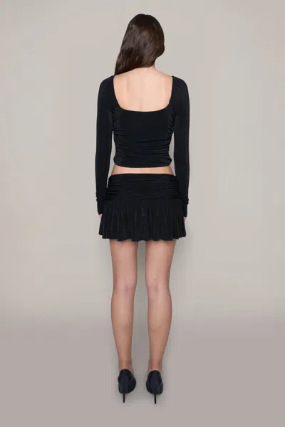 Shop Danielle Guizio Ny Asmara Skirt In Black
